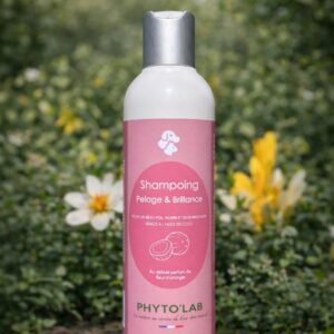 PHYTOLAB Shampoing Pelage & Brillance peau sensible naturel français chien