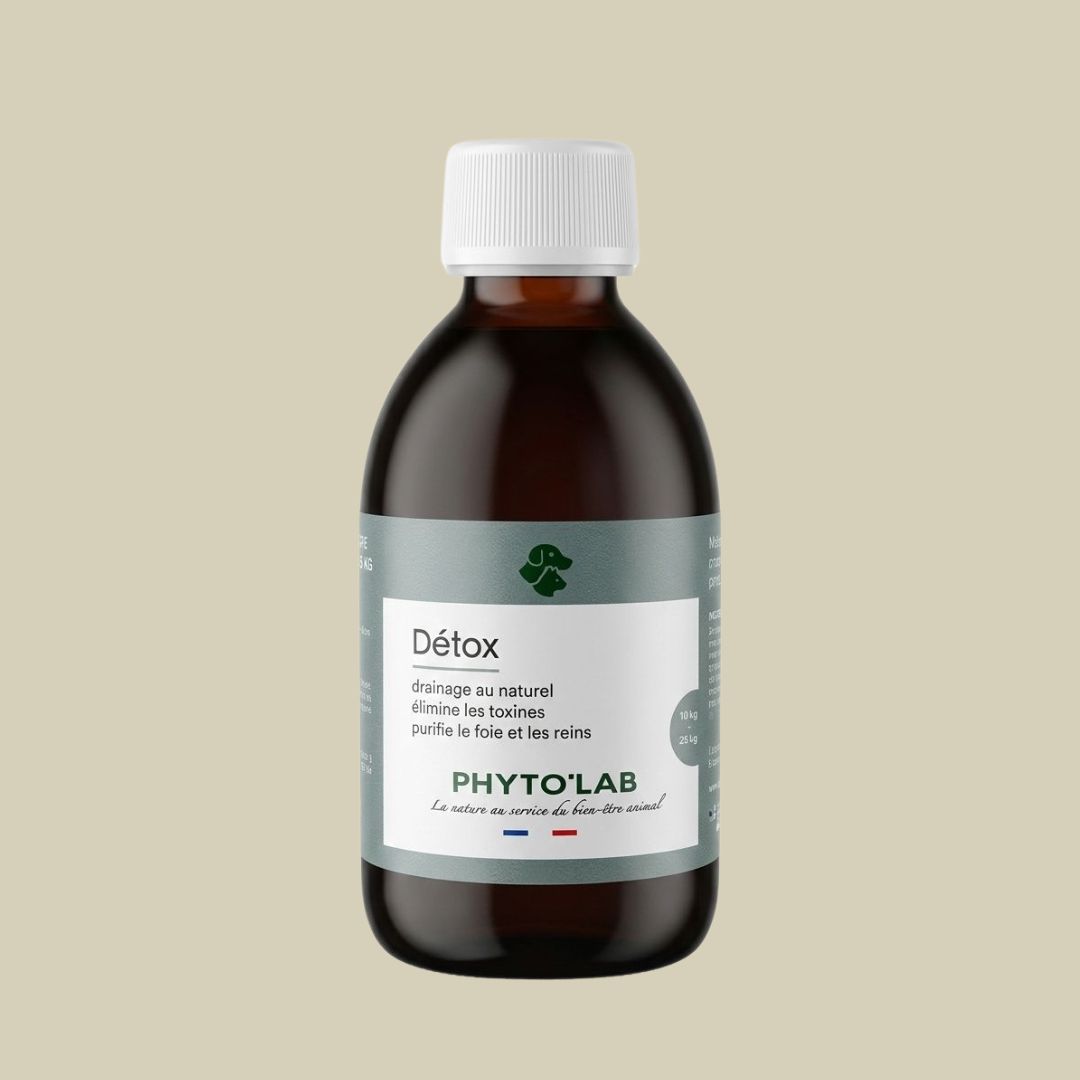 Détox 2 PHYTOLAB Detox drainage naturel chien chat plantes propolis